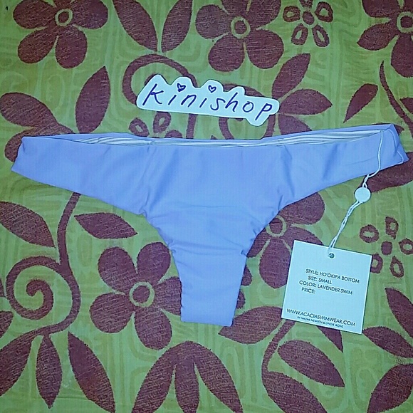 New acacia lavender hookipa bikini bottom swim M MEDIUM Ho'okipa - Picture 3 of 4